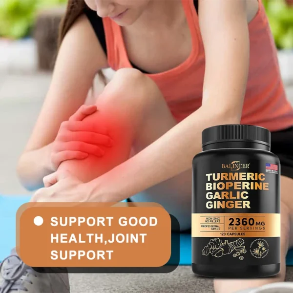 4-in-1 Turmeric Ginger Supplement with Pepperine 2360mg - Image 6