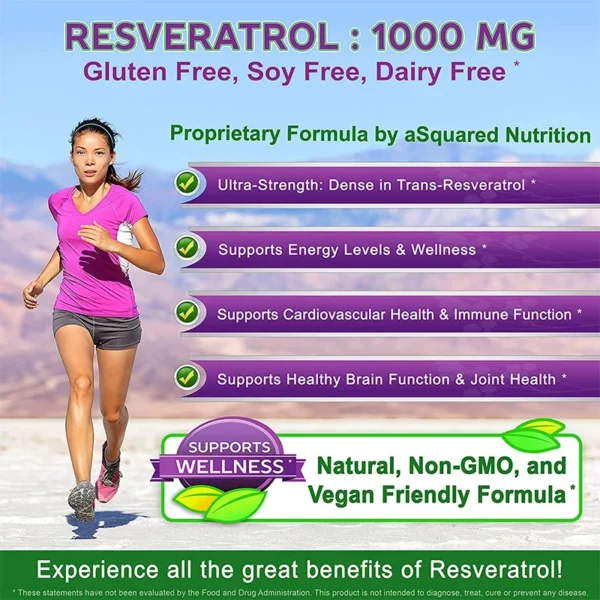 Balincer Resveratrol Complex - Helps support cardiovascular health, promotes skin radiance, and antioxidants - Image 2
