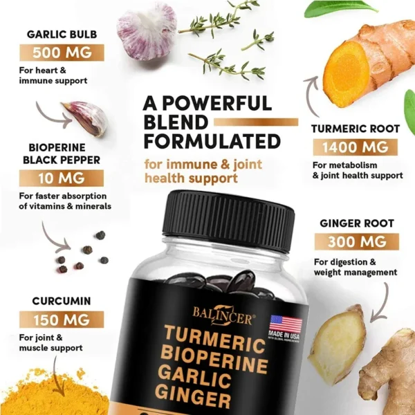 Curcumin Inflammation Support Black Pepper for Maximum Absorption. - Image 5