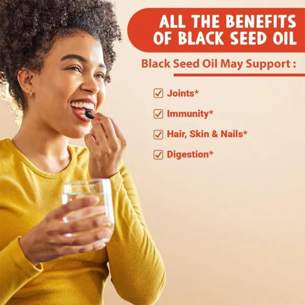 Black Seed Oil Capsules - Cold Pressed - Image 4