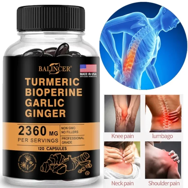 Curcumin Inflammation Support Black Pepper for Maximum Absorption. - Image 2