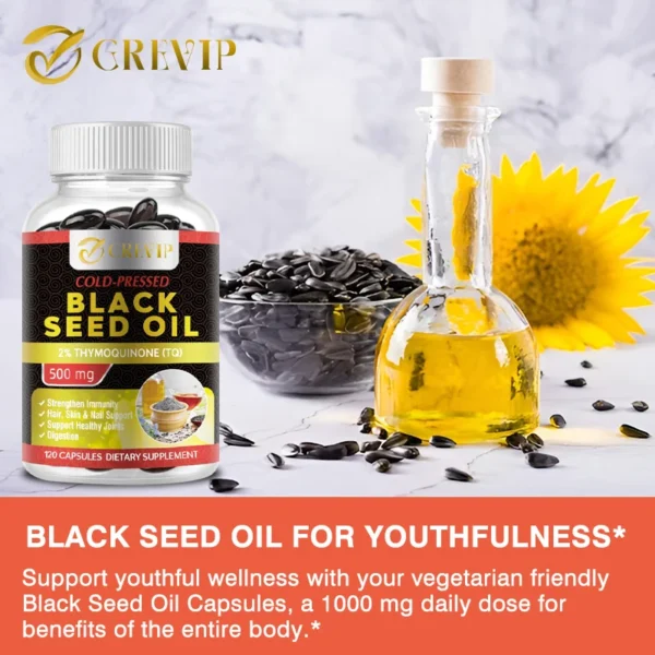 Black Seed Oil Capsules - Cold Pressed - Image 6