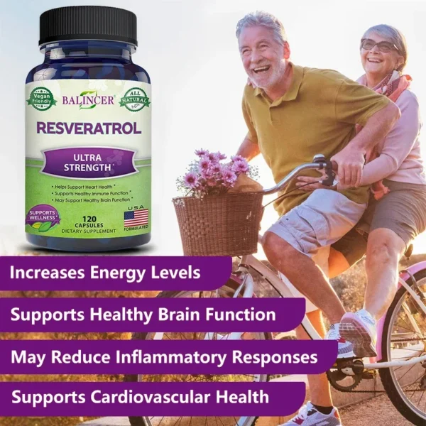 Balincer Resveratrol Capsules Support Cardiovascular Health, Antioxidants, Improve Immunity. - Image 6