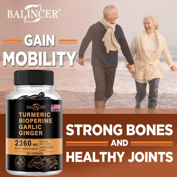 Curcumin Inflammation Support Black Pepper for Maximum Absorption. - Image 3