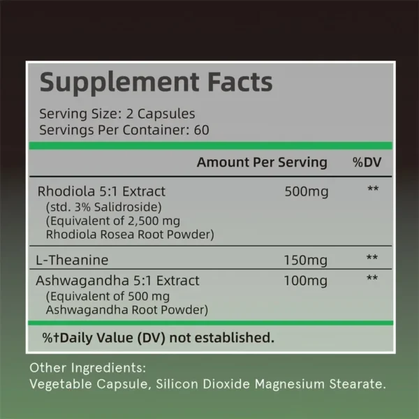 Rhodiola Rosea Capsules - Image 2